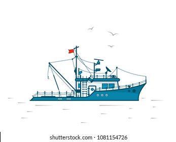 flat fishing boat