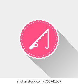 flat Fishing rod icon
