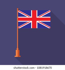 flat flag of england vector