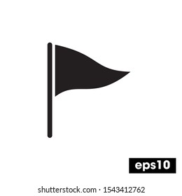 Flat flag icon, Simple Flag sign, Flag symbol Vector illustration for graphic design, Web, UI, mobile app