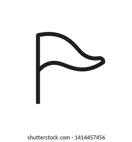 flat flag icon symbol sign, vector, eps 10