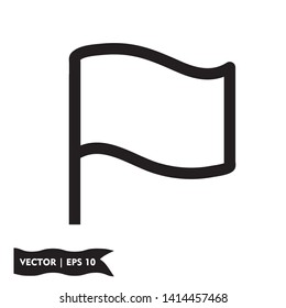 flat flag icon symbol sign, vector, eps 10
