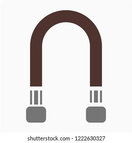 Flat flexible hose pixel perfect vector icon