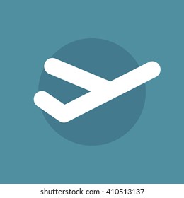 Flat flight icon