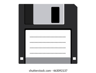 Flat floppy disk icon