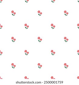 Flat floral pattern design for spring