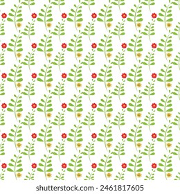 Diseño floral plano con fondo blanco.