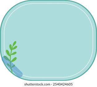 Planificador floral plano Notas Elementos