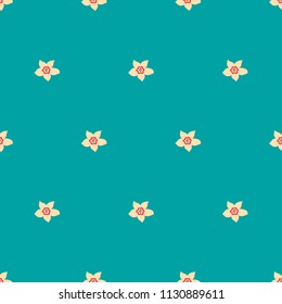 Flat Floral seamless pattern template. Best for wallpaper, textile cover. 