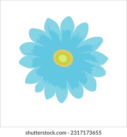 Flat flower element for beautiful design.