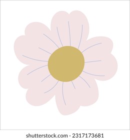 Flat flower element for beautiful design.