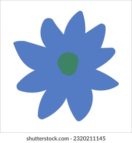 Flores planas para un bonito diseño.