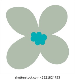 Flores planas para un bonito diseño.