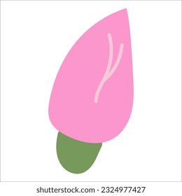 Flat flower element for beautiful design.
