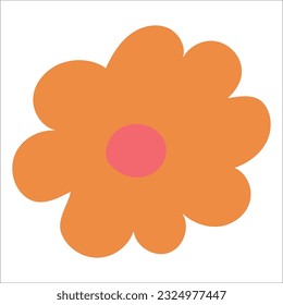 Flat flower element for beautiful design.