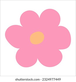 Flat flower element for beautiful design.