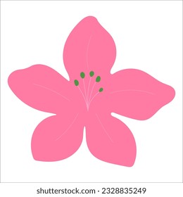 Flat flower element for beautiful design.
