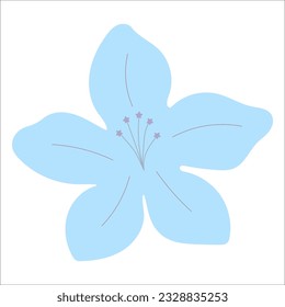 Flat flower element for beautiful design.