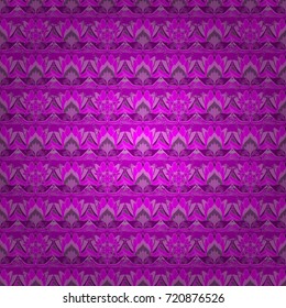 Flat Flower Elements Design. Seamless Floral Pattern in Vector illustration. Colour Spring Theme seamless pattern Background. Flowers on magenta, purple and pink colors.