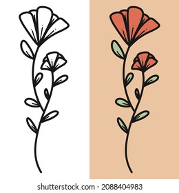 flat flower icon set, editable vector file for all of your graphic needs.
