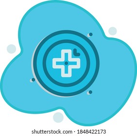 Flat focus icon for any purpose mobile app presentation website