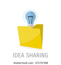 Flat folder icon - Computing - Data and information