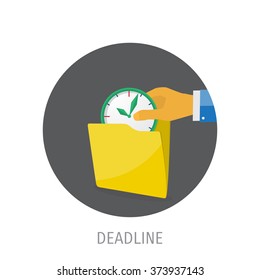 Flat folder icon - Computing - Data and information