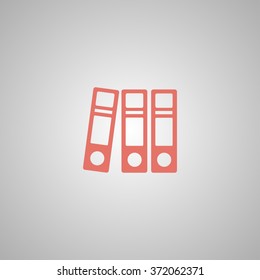 Flat Folder icon. Flat design style eps 10