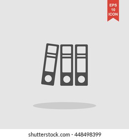 Flat Folder icon. Flat design style eps 10