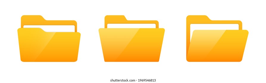 Flat folder icon vector illustration