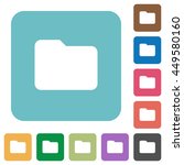 Flat folder icons on rounded square color backgrounds.