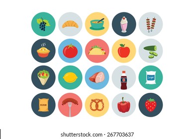 Flat Food Icons - Vol 4