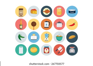 Flat Food Icons - Vol 5