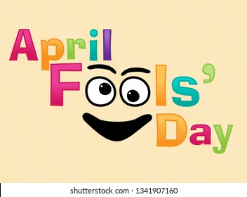 Flat fools day vector