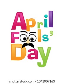 Flat fools day vector