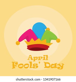 Flat fools day vector