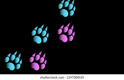 flat foot animal vector. abstract background. modern wallpaper. foot animal background. animal wallpaper. cat wallpaper. cat background. animal background.