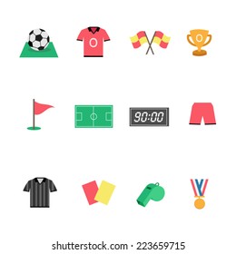 Flat Football icons