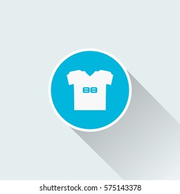 flat football shirt icon