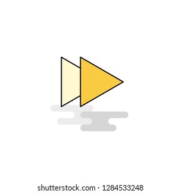 Flat Forward Icon. Vector