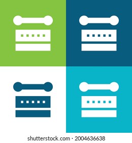 Bodhrбn Flat four color minimal icon set