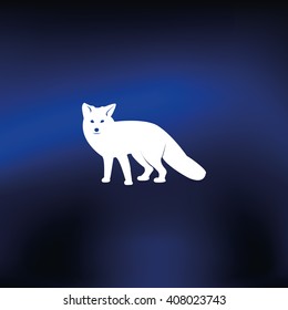 Flat fox illustration.