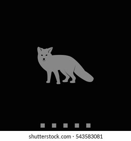Flat fox illustration.