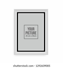 Picture Frame Isolated On White Background Stock Vector (Royalty Free ...