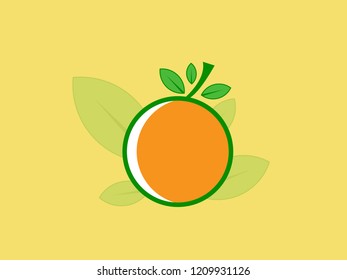 Flat Fresh Orange