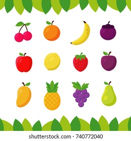 Flat fruit collection