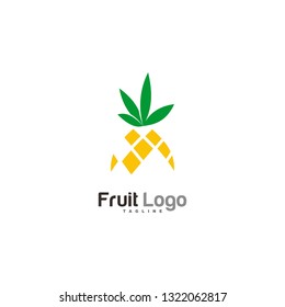 Flat Fruit Logo Templates