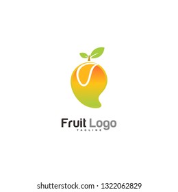 Flat Fruit Logo Templates