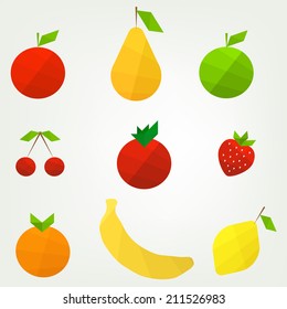 flat fruit set