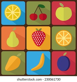 flat fruit set